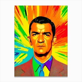 Antonio Banderas Colourful Pop Movies Art Movies Canvas Print