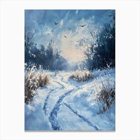 Minimal Winter Scene 4 Canvas Print