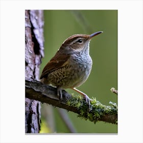 House Wren -Reimagined 16 Canvas Print