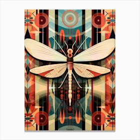 Dragonfly Geometric 4 Canvas Print