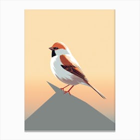 Calm Sparrow Melody Canvas Print
