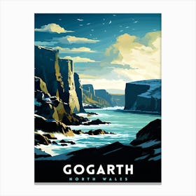 Gogarth North Wales Print Coastal Cliffs Wall Art Holyhead Sea View Decor Welsh Landscape Poster Climbing Enthusiast Gift 2 Canvas Print