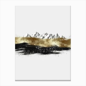 Gold And Black Canvas Print 4 Canvas Print