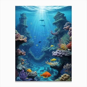 Beauty of underwater world 1 Canvas Print