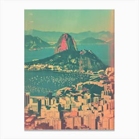 Rio De Janeiro Retro Polaroid Inspired 2 Canvas Print