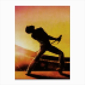 Bohemian Rhapsody Movie Poster In A Pixel Dots Art Style Canvas Print