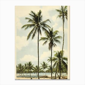 Diamond Beach Bali Indonesia Vintage Canvas Print