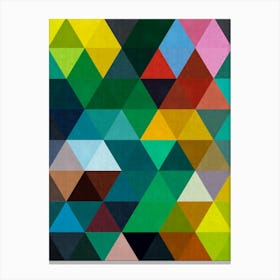 Harmonious composition of triangles 2 Canvas Print