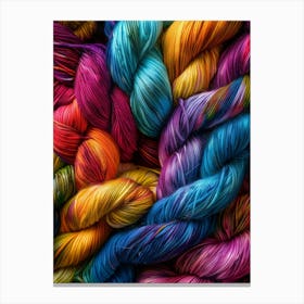 Colorful Yarn 2 Canvas Print