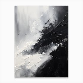 Abstract In Black And White Canvas Print