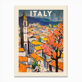 Arezzo Italy 4 Fauvist Painting  Travel Poster Canvas Print