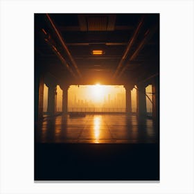 Sunset In The City Canvas Print