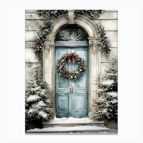 Christmas Door 6 Canvas Print