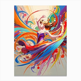 Colorful Dancer 2 Canvas Print