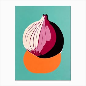 Onion 2 Bold Graphic vegetable Canvas Print