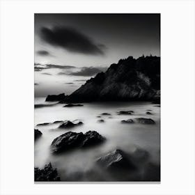 Rocky Shore At Dusk Canvas Print