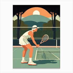 Tennis Player 1 Canvas Print