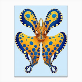 Southern Blue Ringed Octopus Illustration 6 Canvas Print