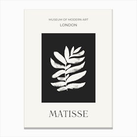 Matisse on Black Canvas Print