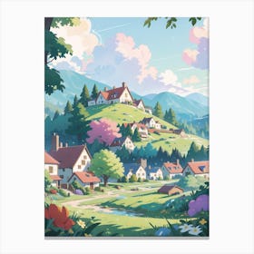 Beautiful Village Canvas Print