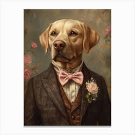 Retriever Dapper Gentleman Canvas Print