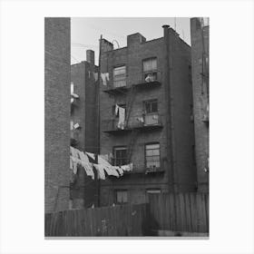 Apartment Houses As Viewed Through Vacant Lot, In The Vicinity Of 139th Street Just East Of St, Anne S Avenue, Bronx Canvas Print