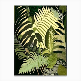 Walking Fern Rousseau Inspired Canvas Print