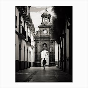 Cordoba, Spain, Black And White Analogue Photography 1 Canvas Print