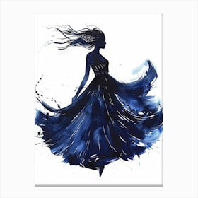 Blue Dress 2 Canvas Print