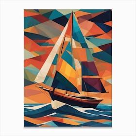 Sailboat Painting Canvas Print