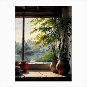 Chinese Window 1 Canvas Print