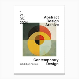 Abstract Design Archive Poster 09 Canvas Print