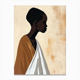 Nomadic Whispers|The African Woman Series Canvas Print