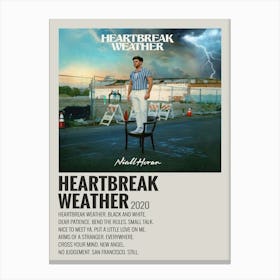 Niall Horan Heartbreak Weather 2020 Album Cover Poster 1 Canvas Print