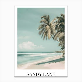 Sandy Lane Canvas Print