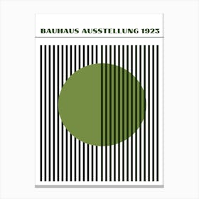 Bauhaus Green Exhibition 11 Canvas Print