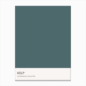 Kelp Colour Block Poster Canvas Print