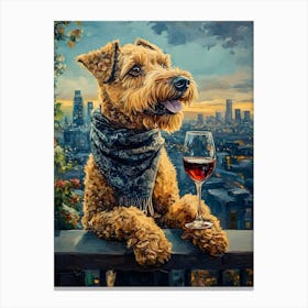 Sophisticated Terrier 6 Canvas Print