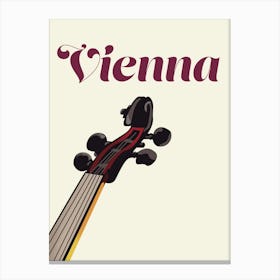 Vienna Travel Poster Canvas Print