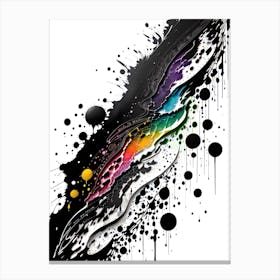 Rainbow Splatter 1 Canvas Print