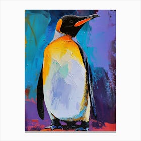 King Penguin Kangaroo Island Penneshaw Colour Block Painting 2 Canvas Print