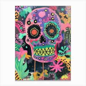 Day Of The Dead Skull 1 Canvas Print