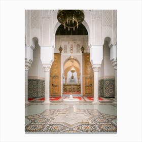 The beautiful Mausoleum of Meknes |Arabic | Religion | Morocco Canvas Print