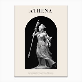 Athena, Greek Mythology Poster Canvas Print