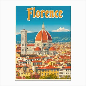 Aihrgdesign A Vintage Travel Poster Of Florence Canvas Print