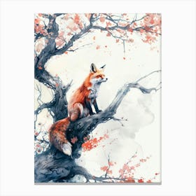 Fox In The Tree 1 Canvas Print