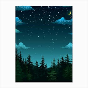 Night Sky 4 Canvas Print