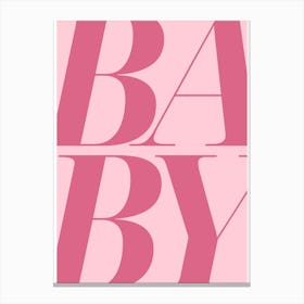 Baby - Pink 1 Canvas Print