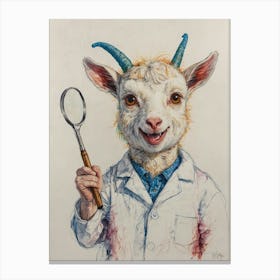 Doctor Goat Canvas Print