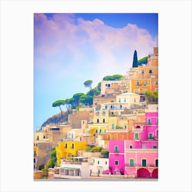 Ravello, Italy Colourful View 2 Canvas Print